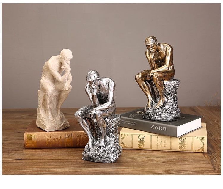 考える人 置物 オブジェ インテリア ヨーロッパ 北欧 アンティーク