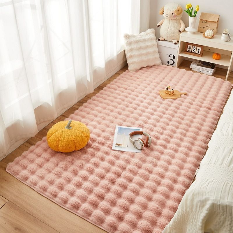 ラグ カーペット 90 cm×210 cm cm×180 北欧風 韓国風 暖かい モコモコ オレンジ グレー ピンク ホワイト カーキ 温活 冬 あたたかい