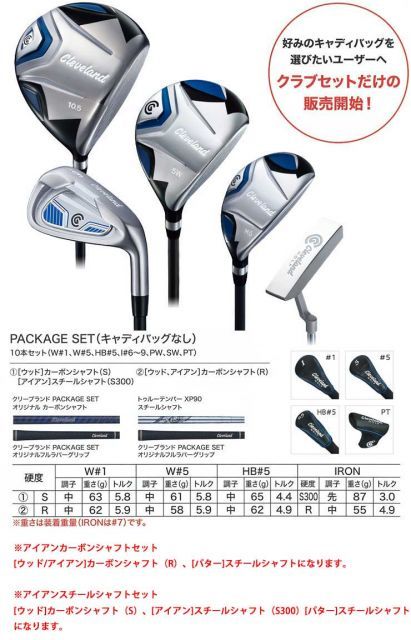 クリーブランドゴルフ メンズ ゴルフセット PACKAGE SET キャディ