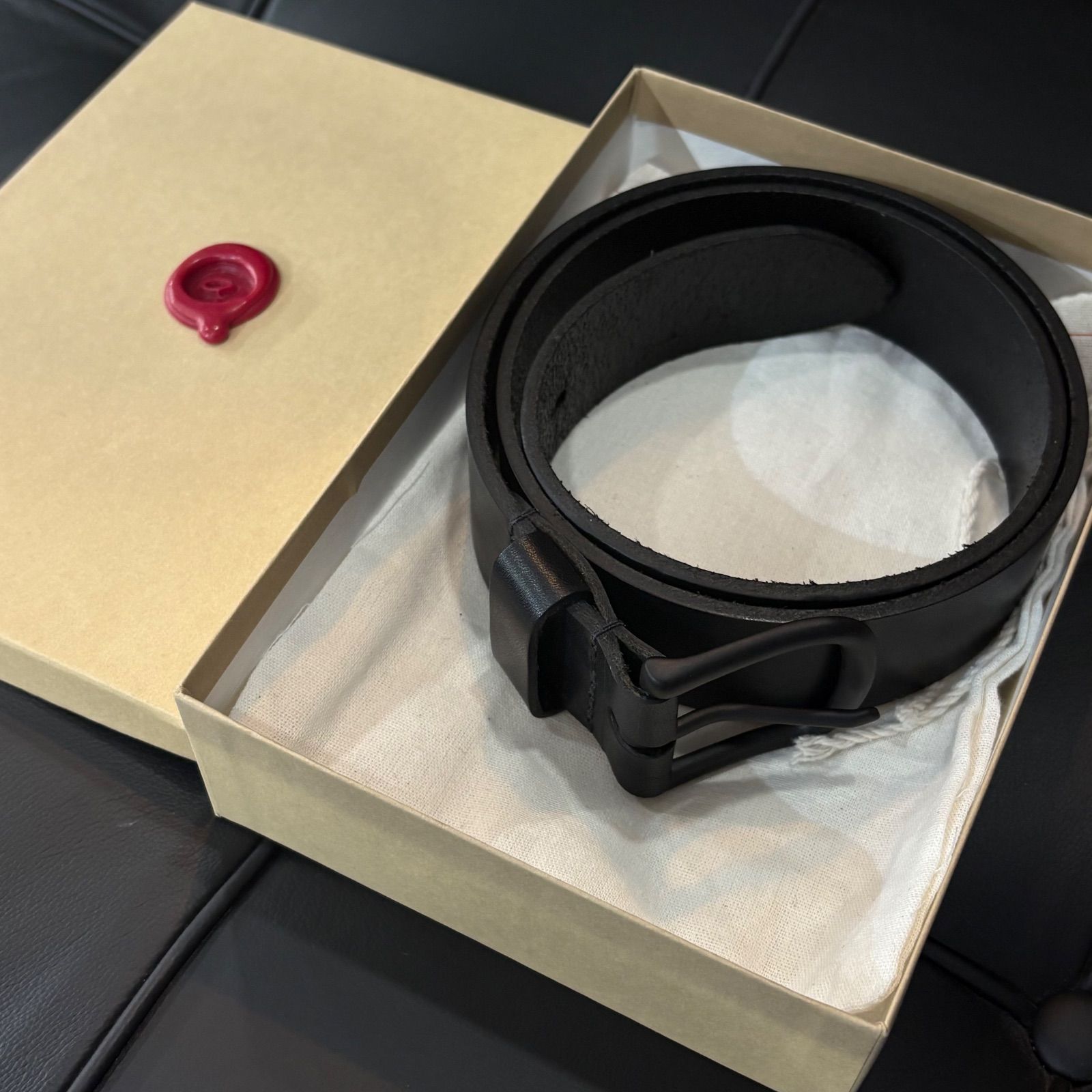 Ashland Leather Horween Leather Belt Black 32 34 ILLINI Latigo Leather