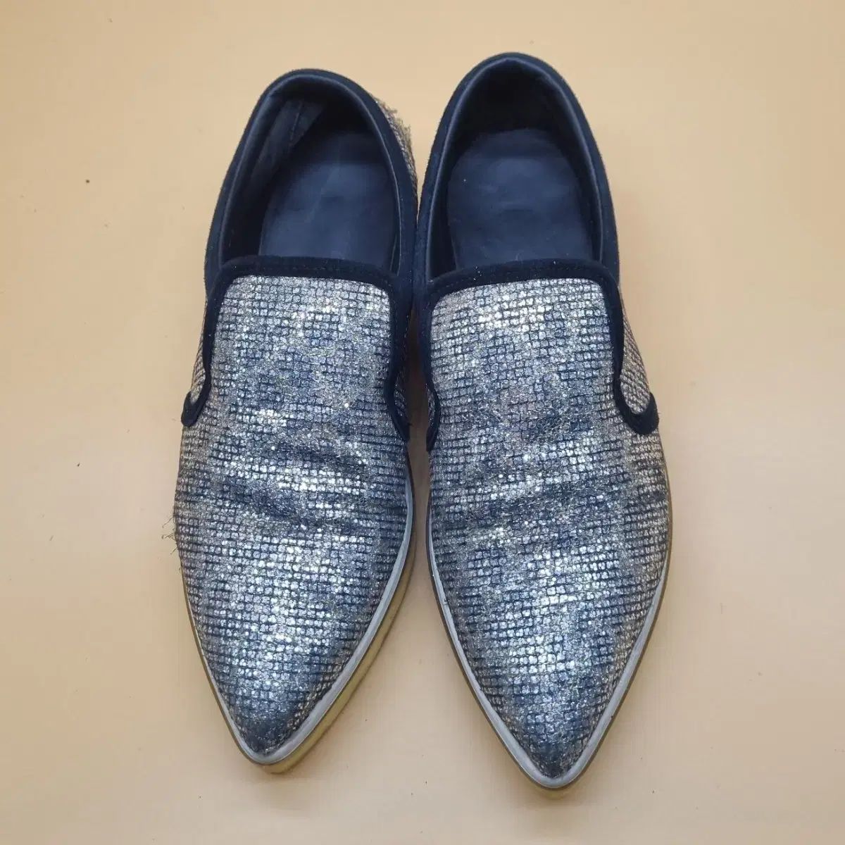 ジミーチュウ グリッター レディース スリッポン 37 235