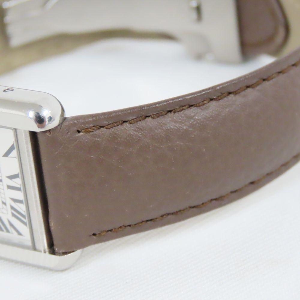 Ts581961 カルティエ 腕時計 タンク ソロSM WSTA0030 シルバー文字盤