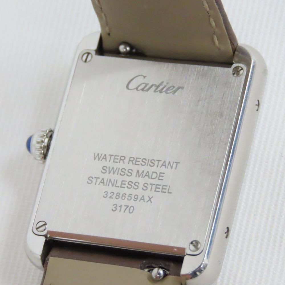 Ts581961 カルティエ 腕時計 タンク ソロSM WSTA0030 シルバー文字盤