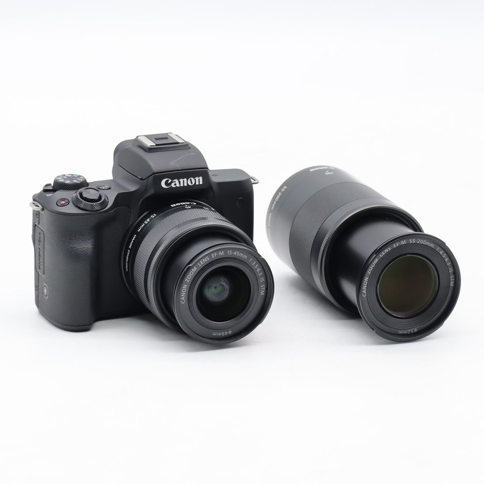 Canon EOS Kiss M ダブルズームキット ブラック ショット数 1000以下