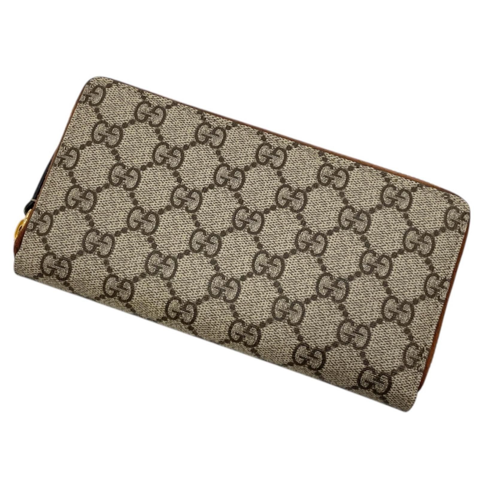 GUCCI グッチ GGスプリーム ラウンドファスナー長財布 779786 ブラウン 尾張小牧店