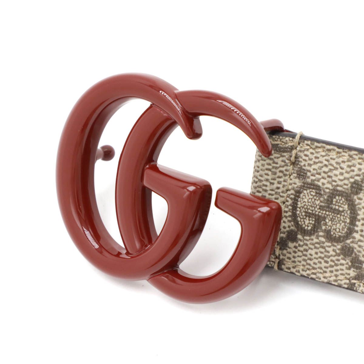 GUCCI グッチ ダブルG GGマーモント GGスプリーム スリムベルト PVC