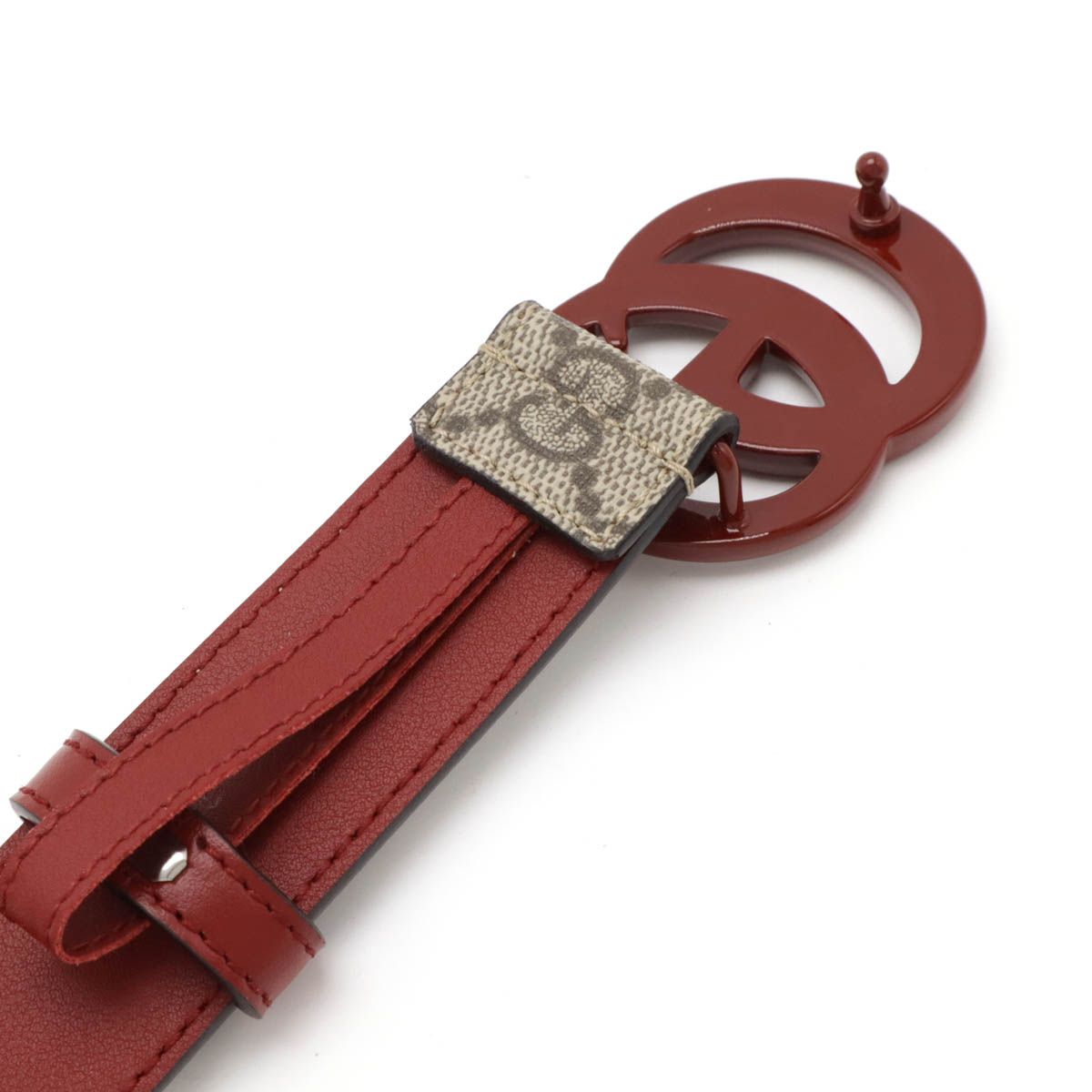 GUCCI グッチ ダブルG GGマーモント GGスプリーム スリムベルト PVC