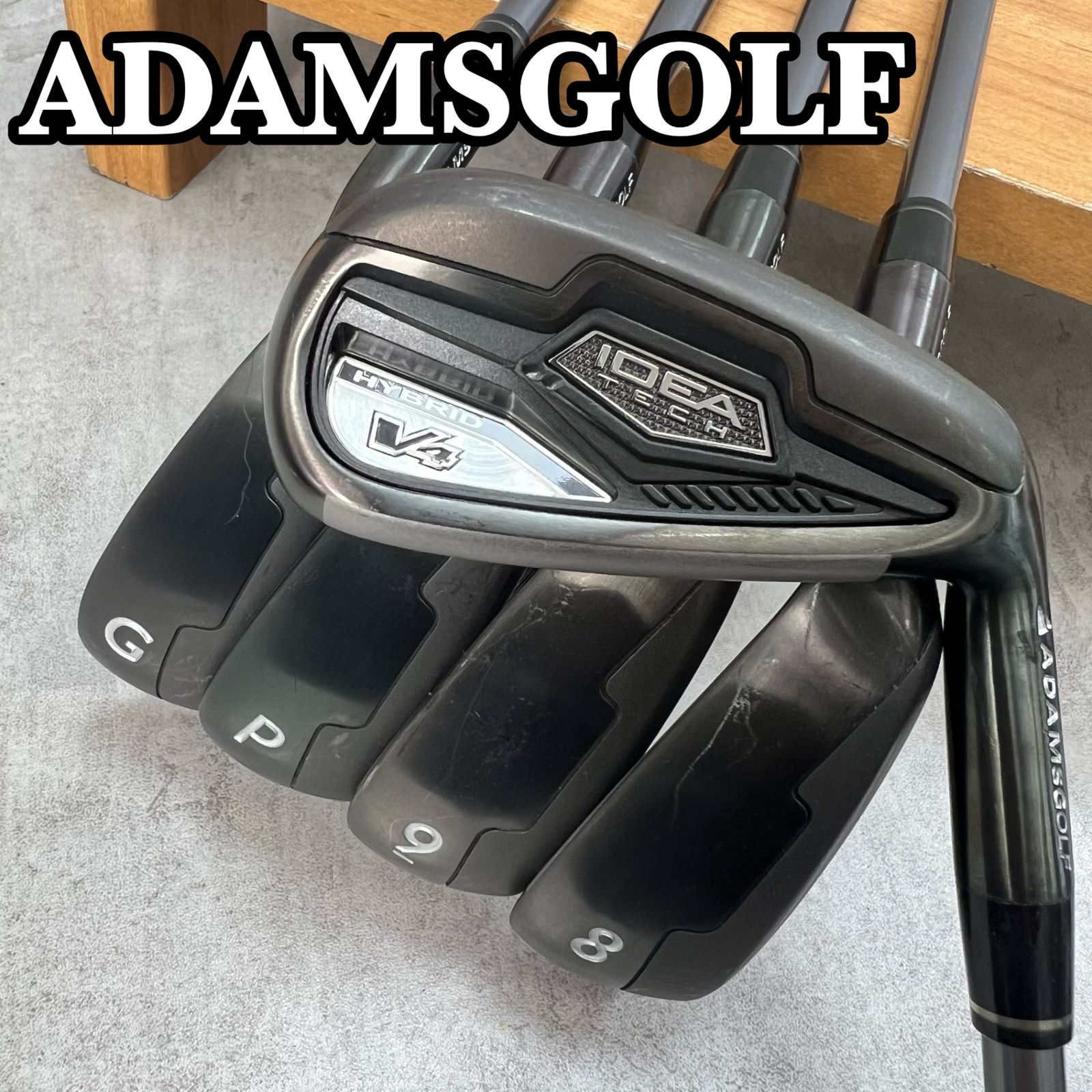 アダムス IDEA TECH V4 ハイブリッド メンズゴルフ アイアンセット 5本 R 右利き用 ADAMS GOLF