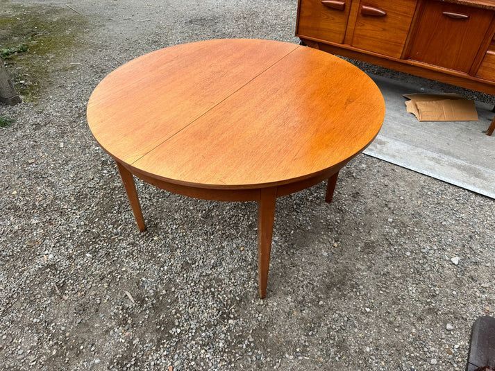 ミッドセンチュリー エクステンションテーブル 楕円ラウンド90cm