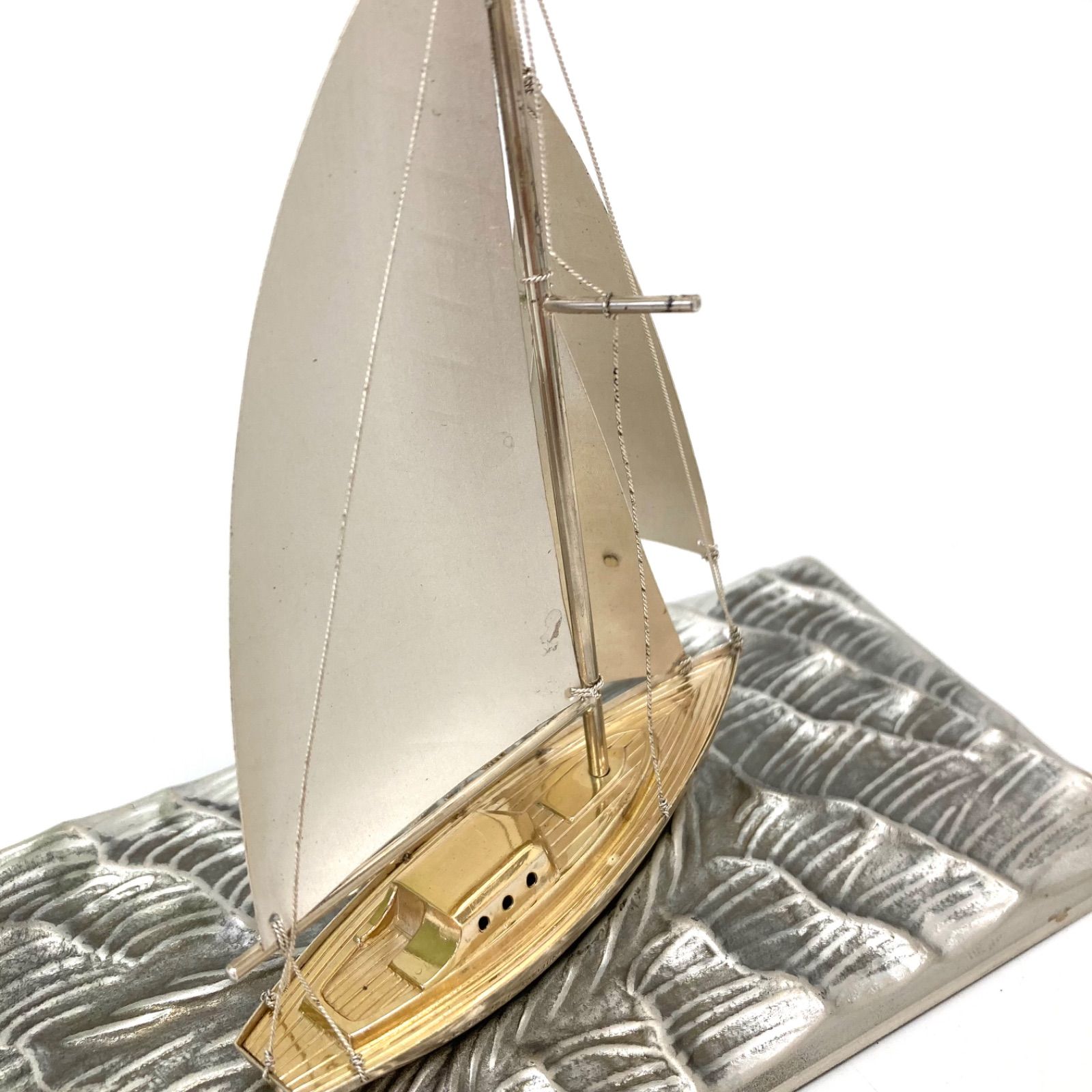  TAKEHIKO 関武比古 SILVER 985 銀製 86 9g ヨット 写真立て 置物 インテリア小物