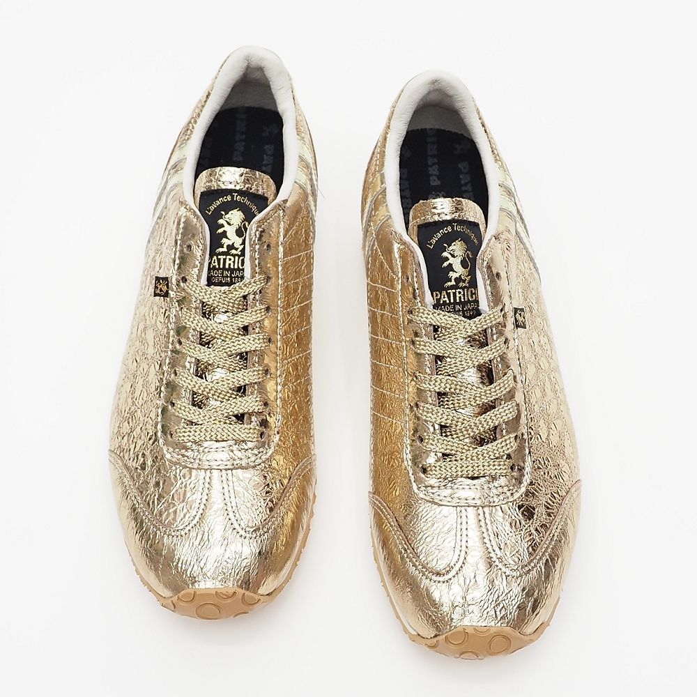 PATRICK PAMIR-M.P GLD レザースニーカー サイズ 35 22.5 cm ゴールド 502175 パトリック メンズ 5 L H 06720 KEP 08