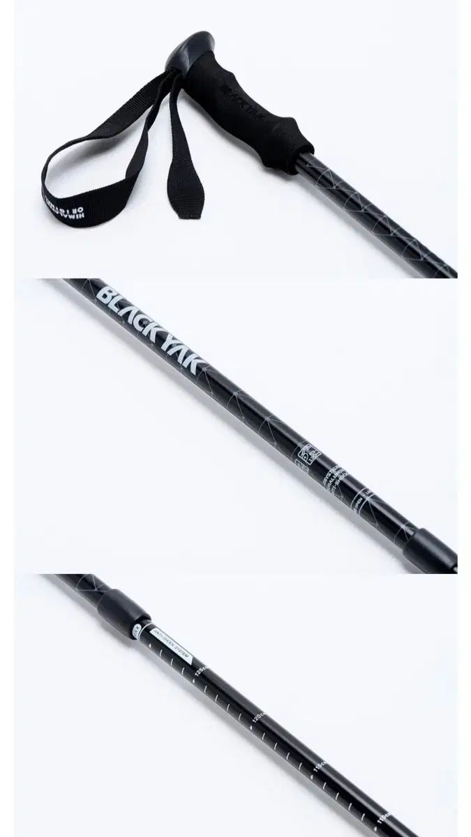 登山ステッキ ブラック