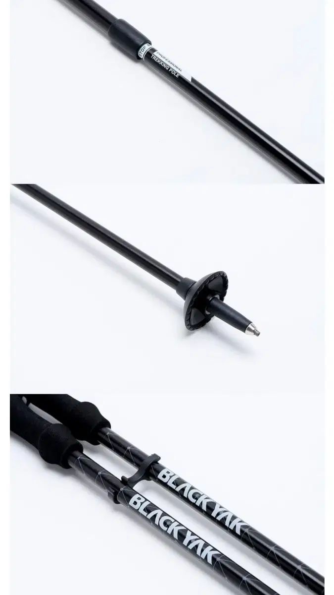 BLACK YAK 登山ステッキ ブラック 1セット 25