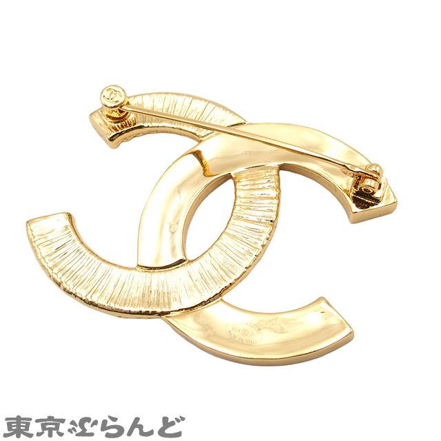 シャネル CHANEL ブローチ ゴールド メタル ツートーン ココマーク コスチュームジュエリー B 24 P レディース