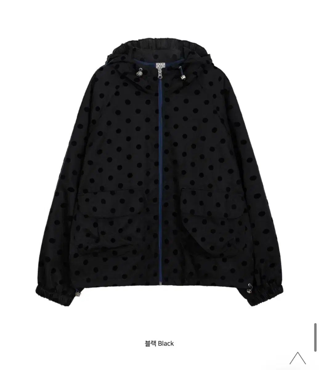 オヘシオ dot frill hooded windbreaker jumper