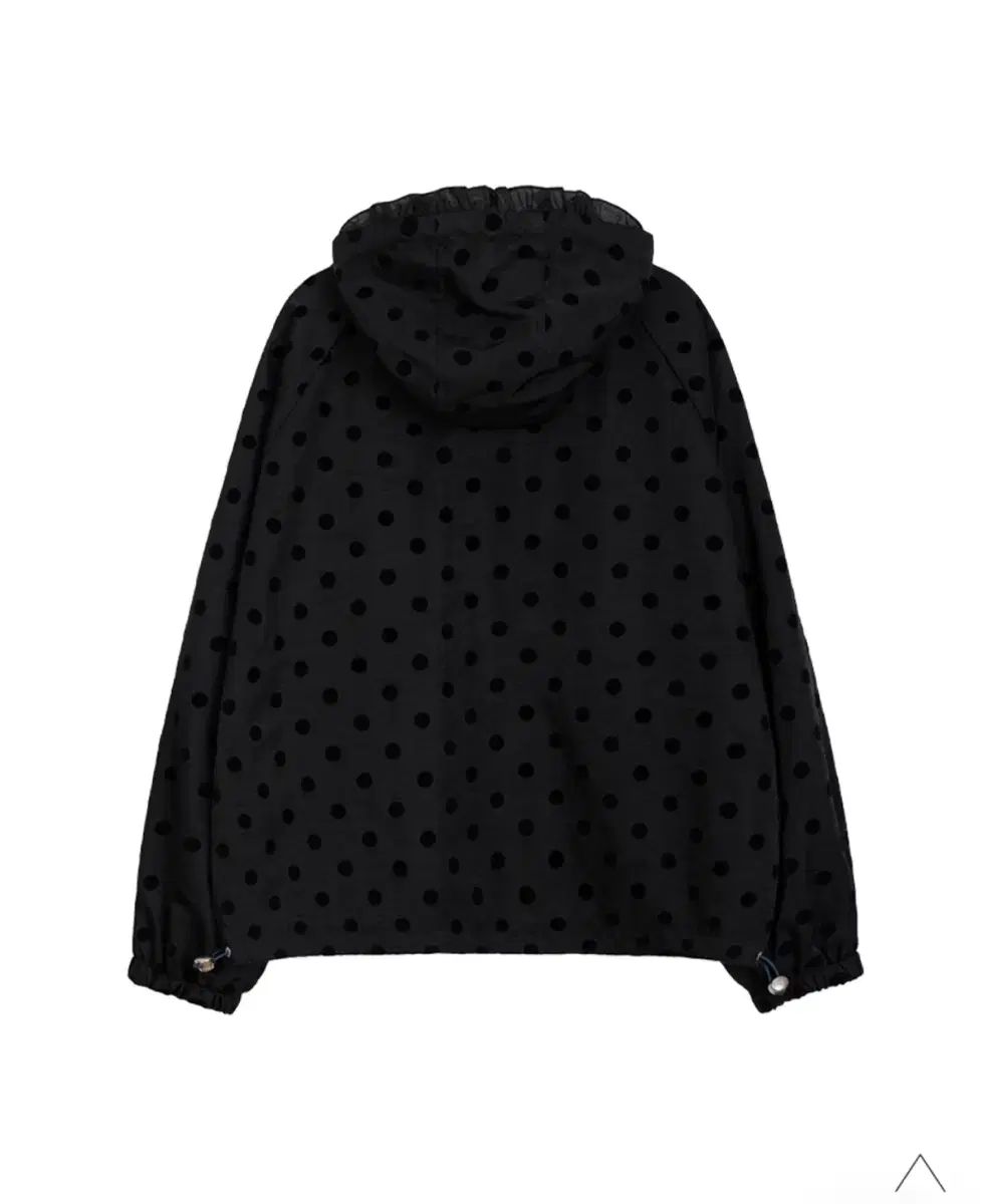 オヘシオ dot frill hooded windbreaker jumper