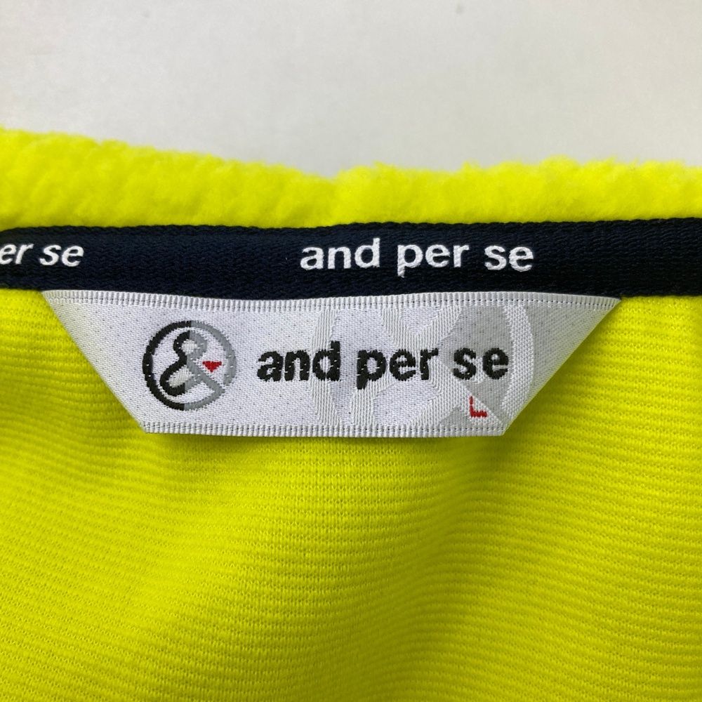 アンパスィ ネイビー フード付き 中綿 ブルゾン レディース L サイズ