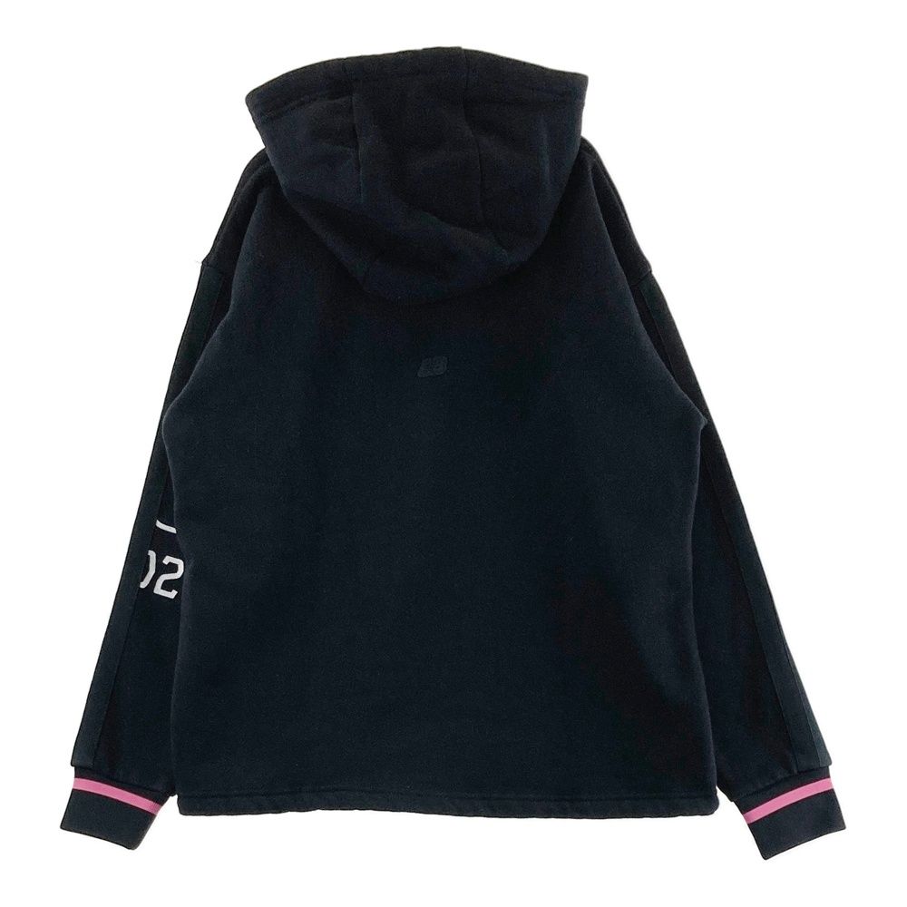 サイズ 0 BALANCE GOLF ニュー ンス ウール混 裏起毛 長袖パーカー ブラック系 ゴルフウェア レディース ストスト