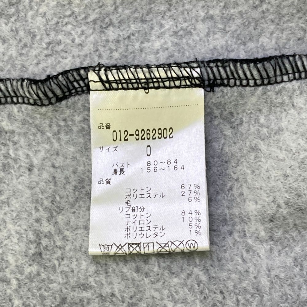  サイズ 0 BALANCE GOLF ニュー ンス ウール混 裏起毛 長袖パーカー ブラック系 ゴルフウェア レディース ストスト セーター トレーナー レディースウェア