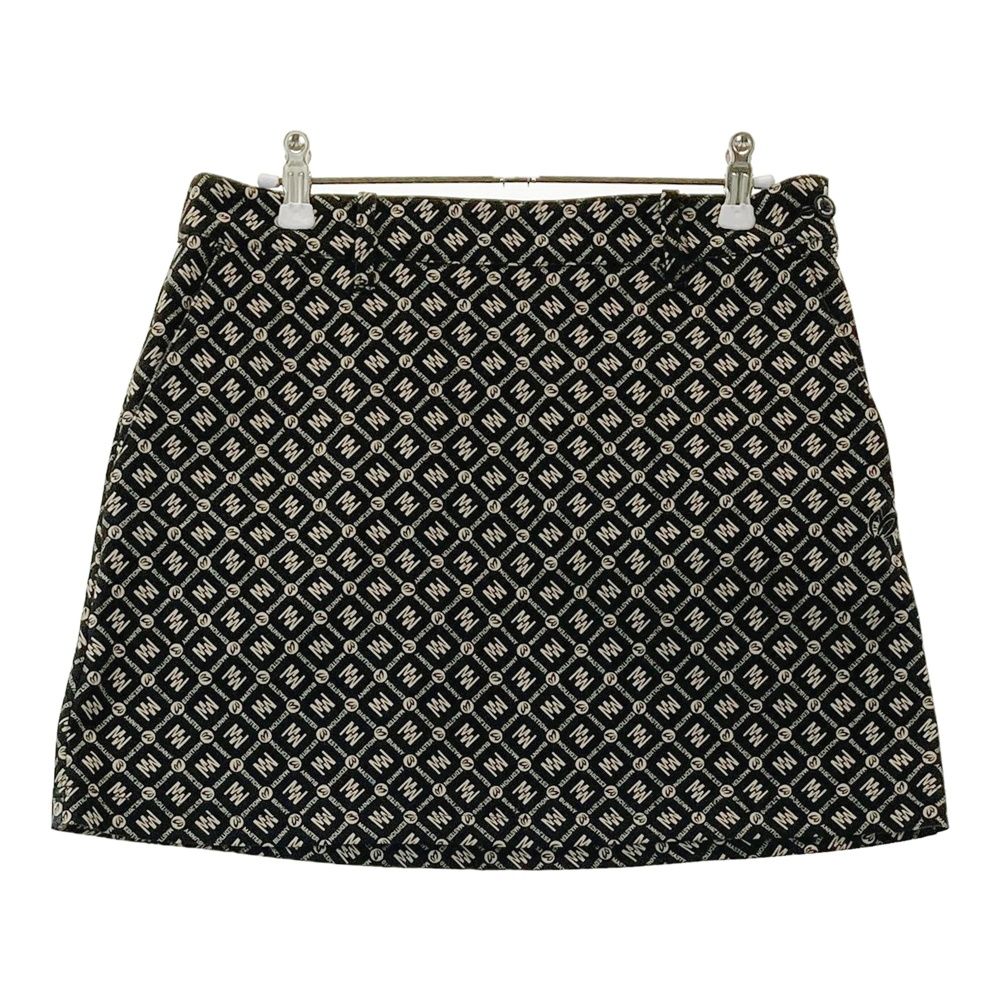 サイズ 1 MASTER BUNNY EDITION マスターバニーエディション スカート ロゴ総柄 ブラック系 240101565217 ゴルフウェア レディース ストスト