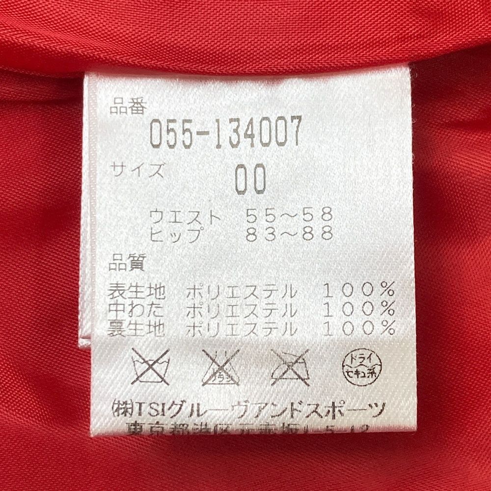 サイズ：00 PEARLY GATES パーリーゲイツ 中綿スカート レッド系