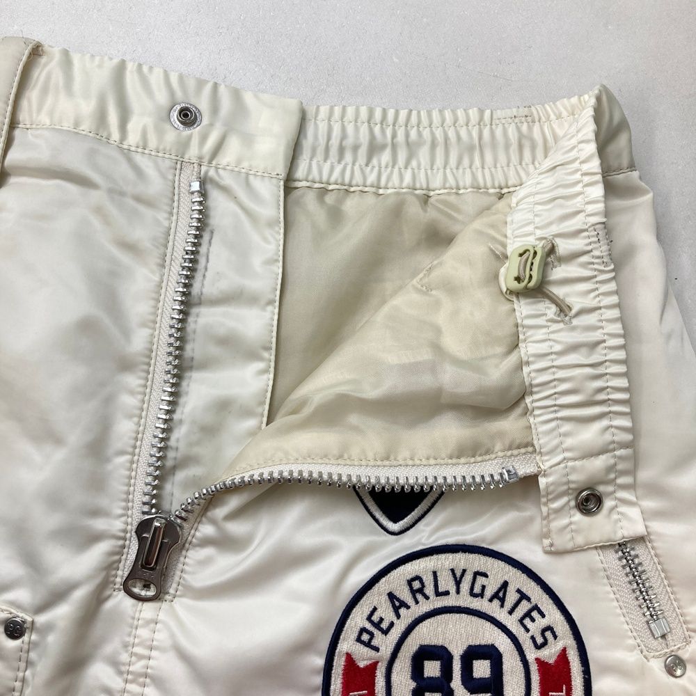 サイズ：0 PEARLY GATES パーリーゲイツ 中綿スカート ホワイト系