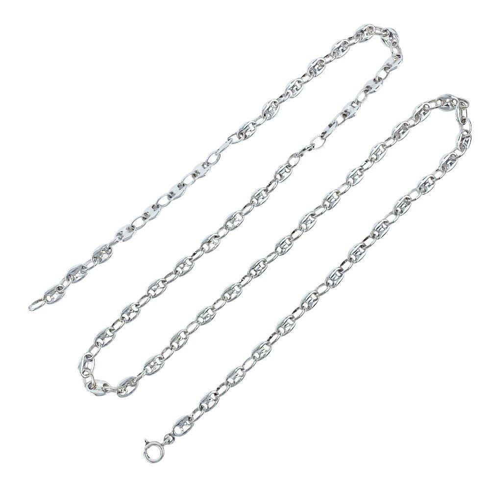 新同 78 cm グッチ チェーン ロング ネックレス シルバー SV 925 392214 11