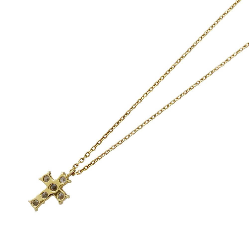 ヴァンドーム 青山 クロス ネックレス 十字架 ゴールド ダイヤモンド K 18 0.18 ct 2.1 g 468834 11