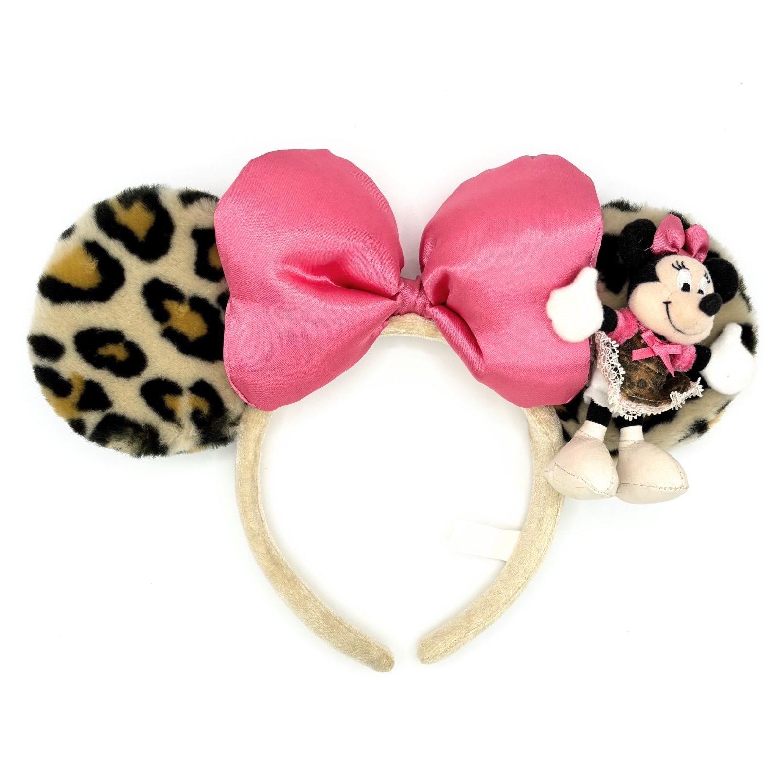 東京ディズニーリゾート カチューシャ ミニーちゃん ピンク ヒョウ柄