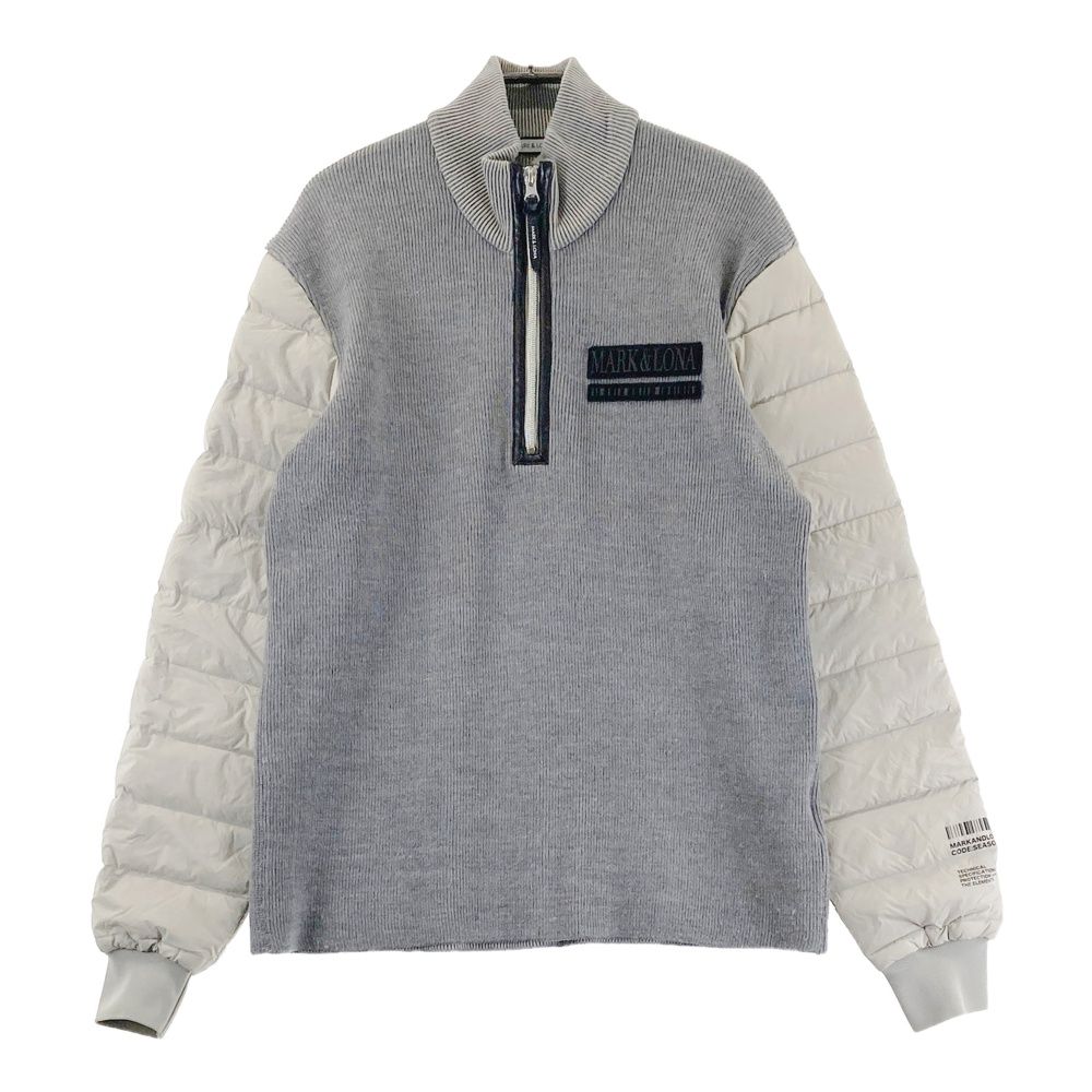 マークアンドロナ　セーター　グレー サイズ：46 MARK&LONA マークアンドロナ ハーフジップ ニットセーター