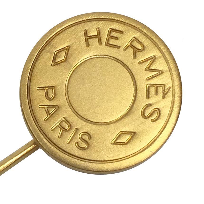 HERMES エルメス セリエ ピンブローチ マット 売れ筋 ゴールド aq11611