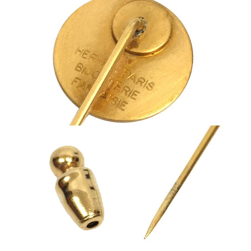 HERMES エルメス セリエ ピンブローチ マット 売れ筋 ゴールド aq11611