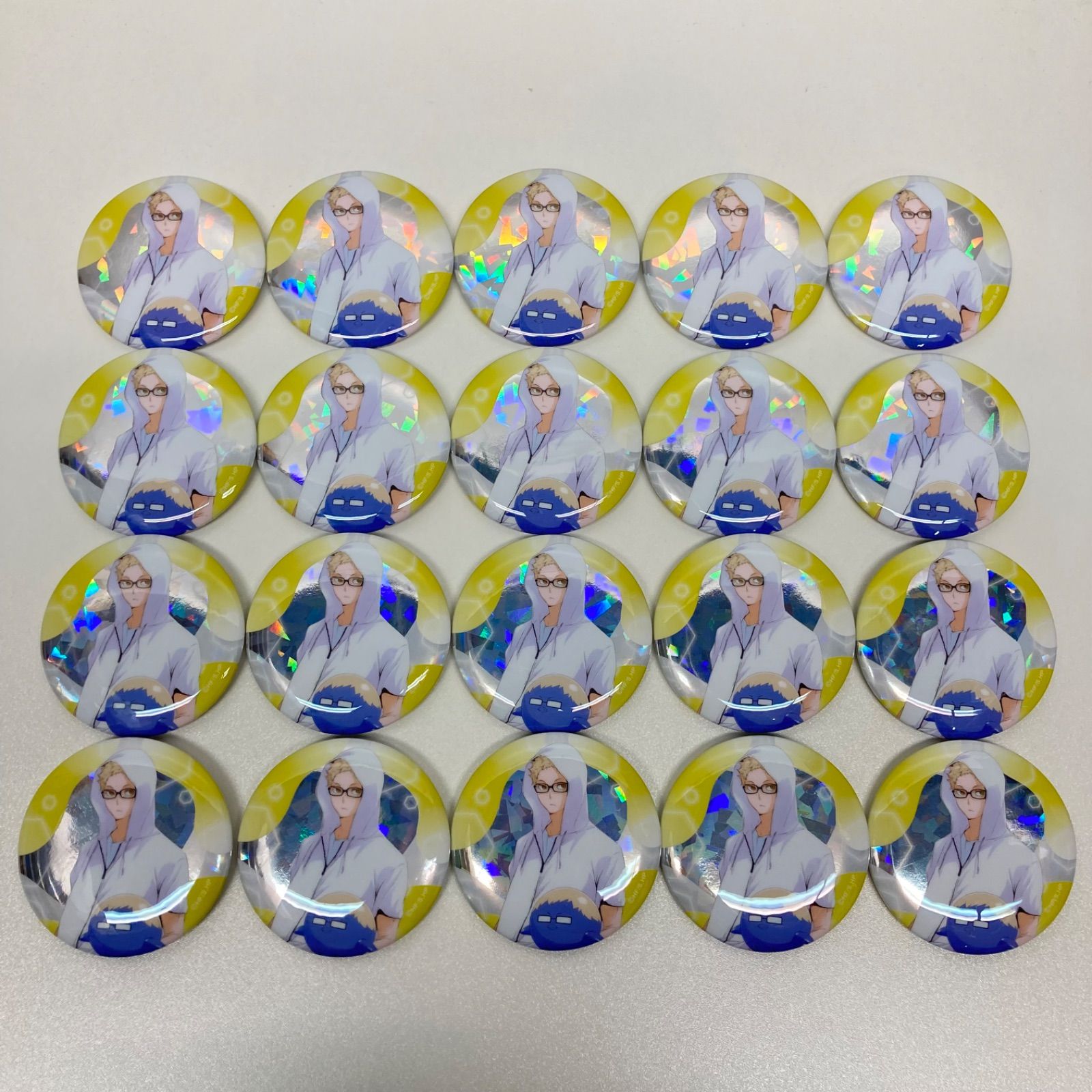 ハイキュー!! ビーチボール 缶バッジ 月島蛍 ハイキュー!! 月島蛍 ホログラム缶バッジ 20個セット ビーチボールver