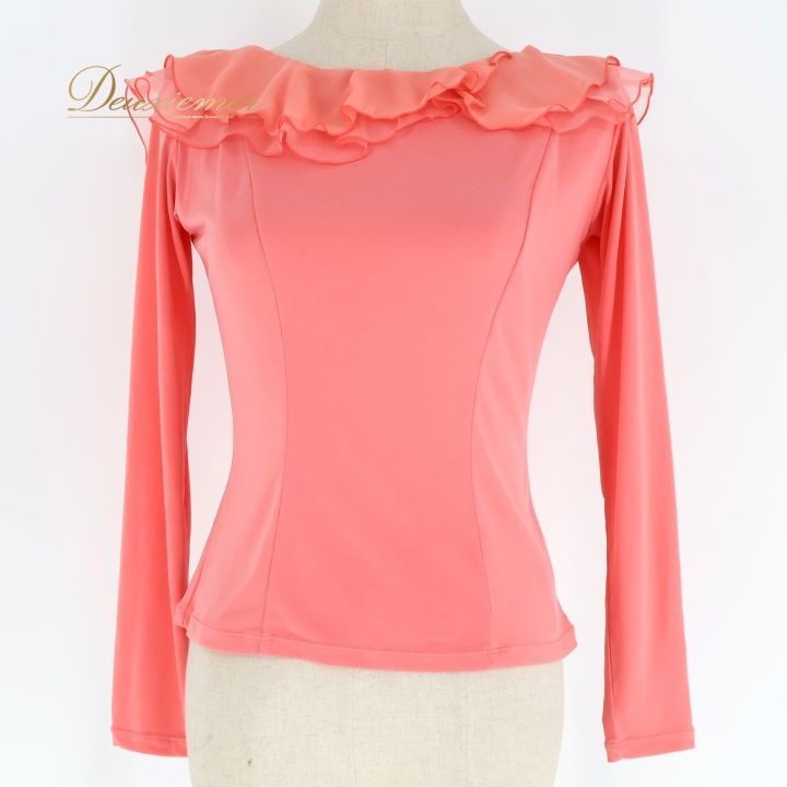 社交ダンス 衣装 トップス ピンク系 チャコットロイヤルダンス Chacott