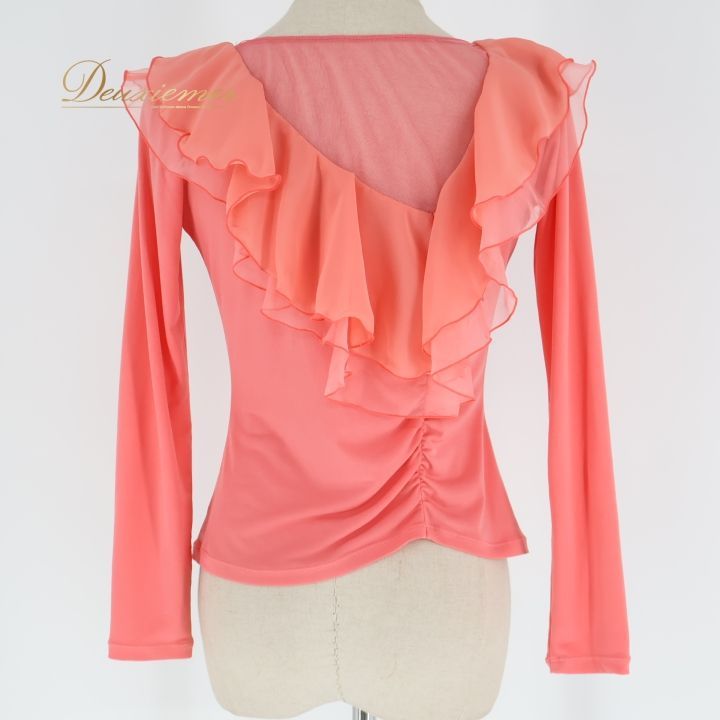 社交ダンス 衣装 トップス ピンク系 チャコットロイヤルダンス Chacott