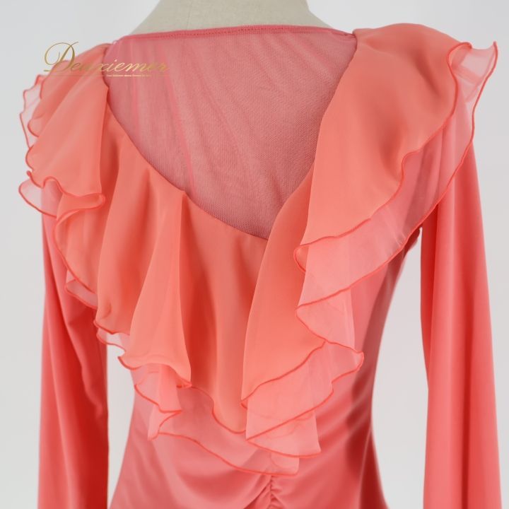 Chacott チャコット 社交ダンス衣装 上下セット ツーピース フリル Chacott チャコット 社交ダンス衣装 上下セット ツーピース フリル