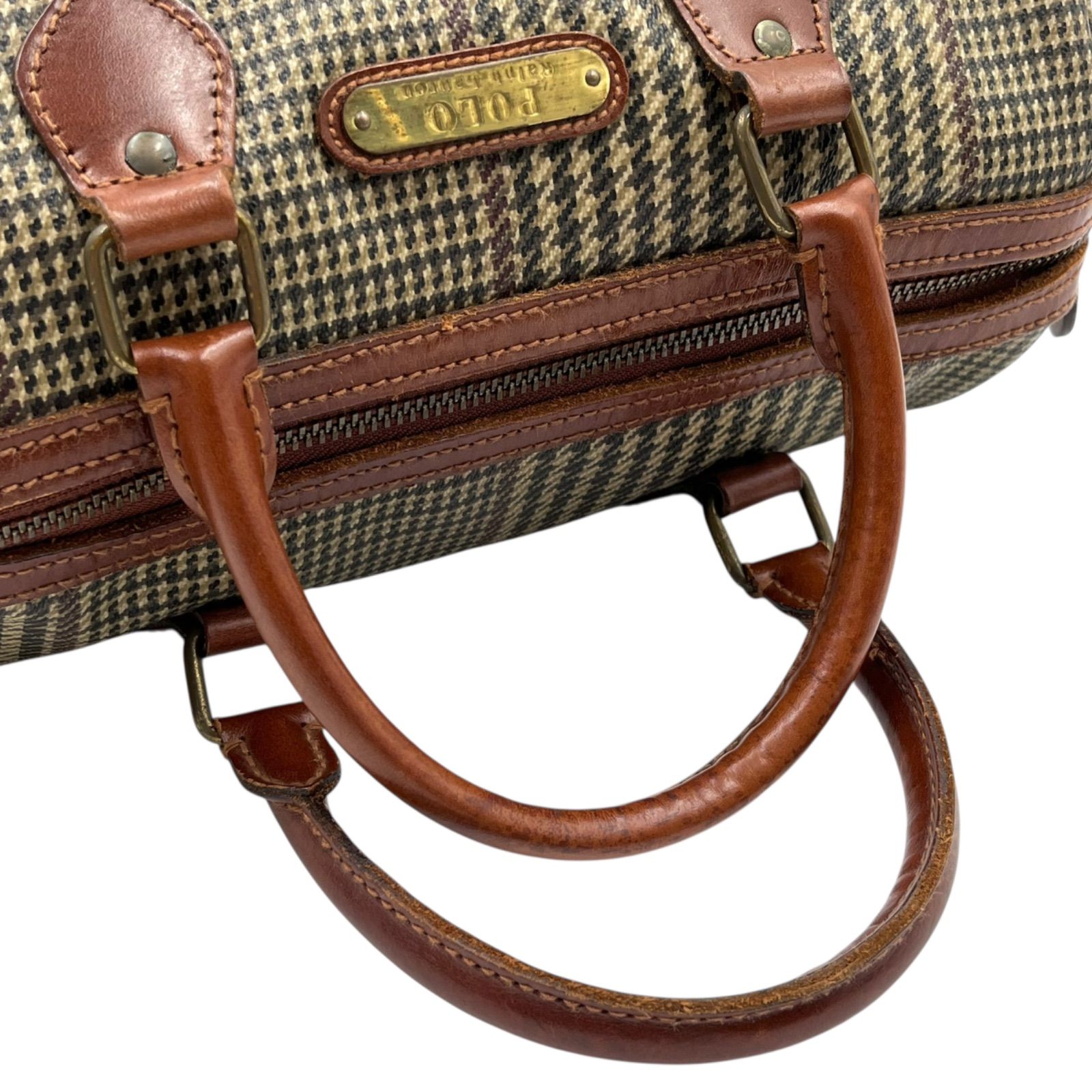 POLO RALPH LAUREN ポロラルフローレン ミニボストンバッグ 千鳥格子