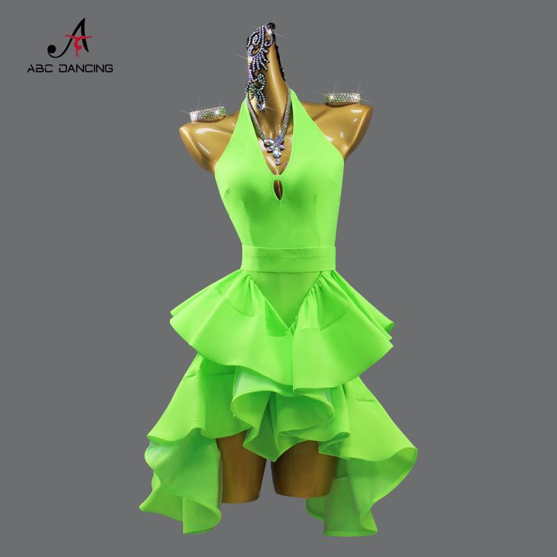 感 社交ダンス ドレス レディース 競技用 ステージ 舞台衣装 発表会 ダンスウェア ラテン サンバ ルンバ チャチャ ワルツ タンゴ モダンダンス パーティー 演出服 フラメンコ ベリーダンス フォーマルドレス P-153