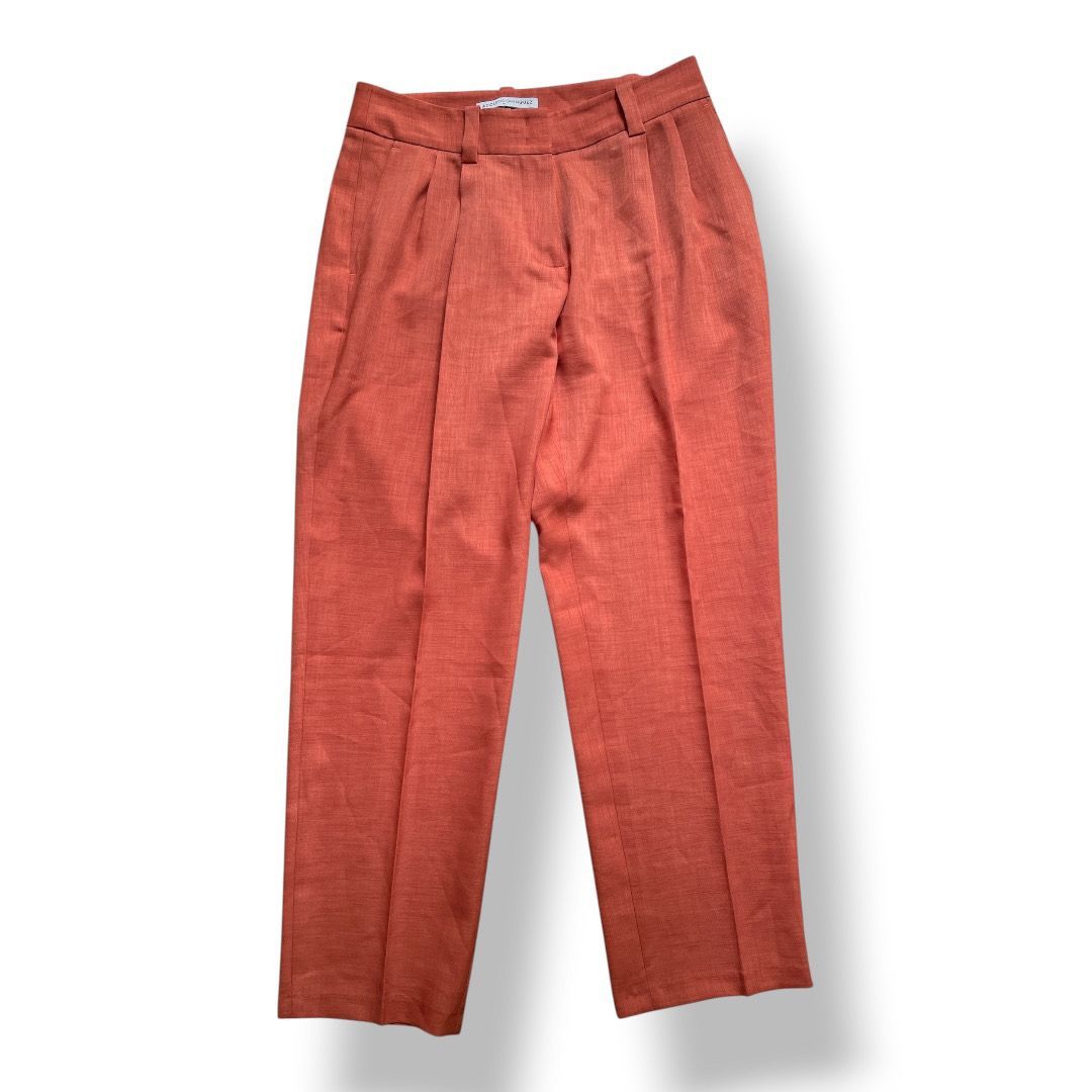 ADOLFO DOMINGUEZ アドルフォ ドミンゲス プリーツパンツ オレンジ色系 38サイズ レディースパンツ 管理SK353