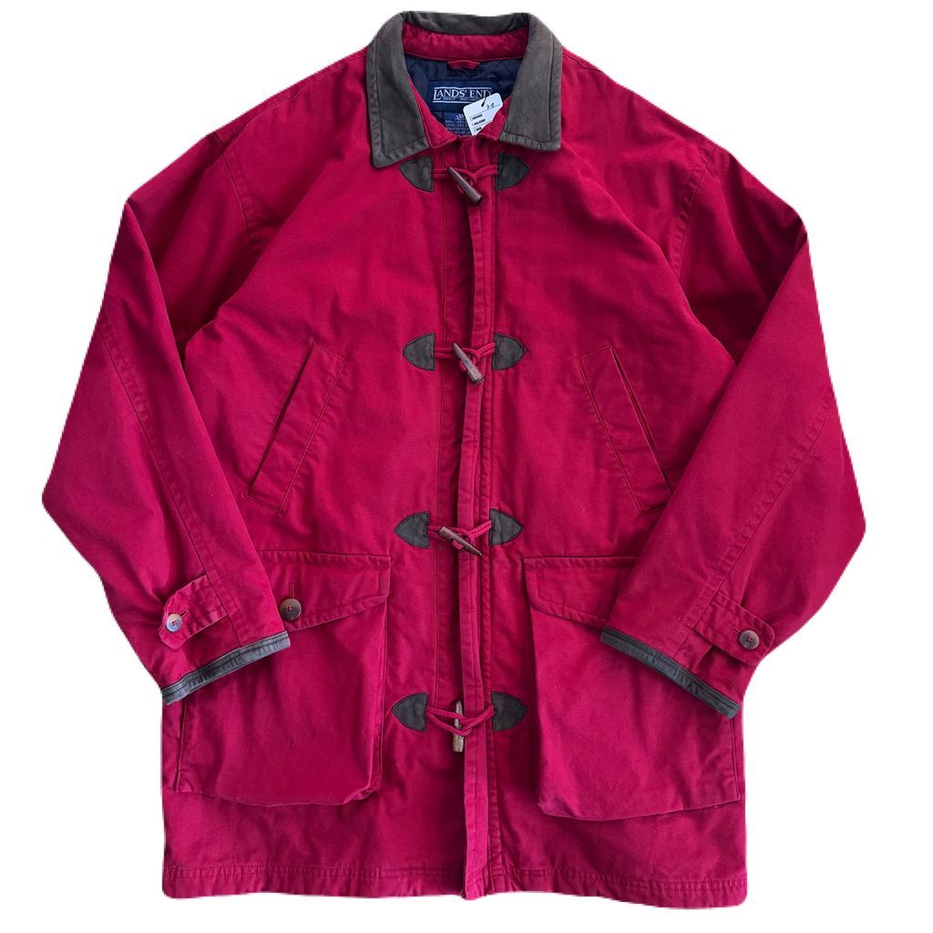 ヨークランド　ダッフルコート　レッド　レトロ古着 Questioning ダッフルコート コート big duffel coat / ビッグ