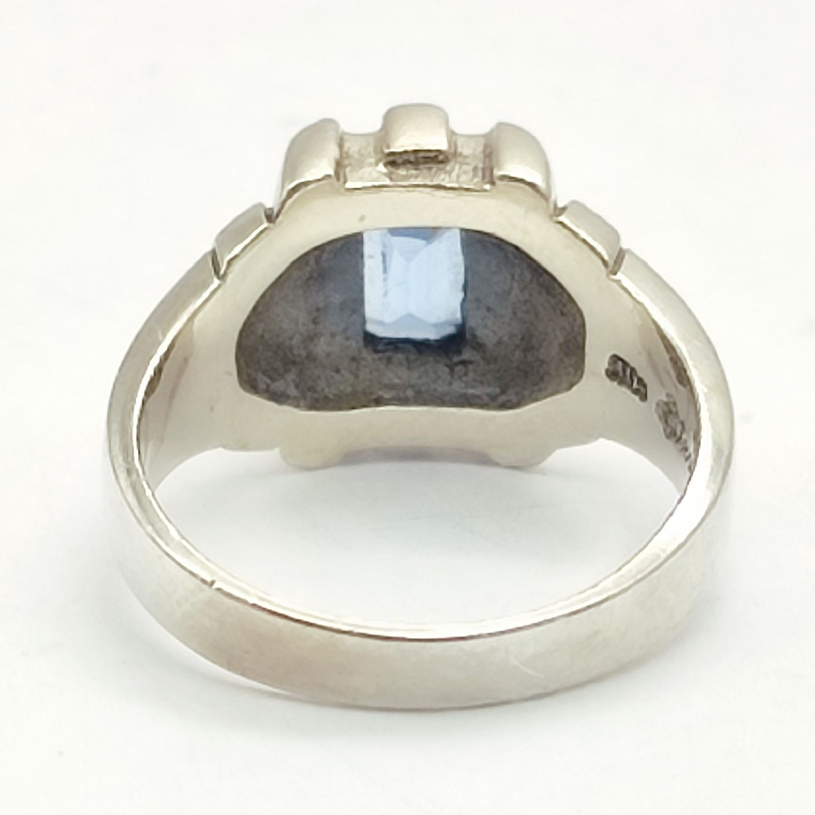 m's collection 18号リング　ブルートパーズ 美品】M'S COLLECTION エムズコレクション ブルートパーズリング