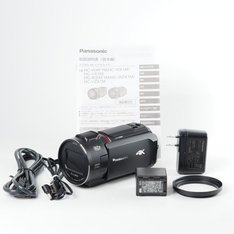 Panasonic パナソニック 4K ビデオカメラ WX1M 64GB ワイプ撮り あとから補正 ブラック HC-WX1M-K 13963