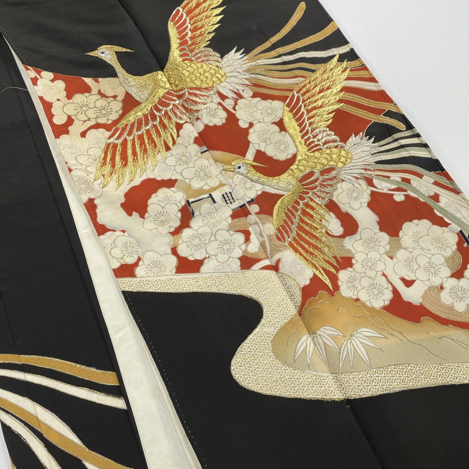 10022☆送料込み❣️黒留袖 着物 4枚 まとめ売り❣️ 黒留袖 4枚 着物おまとめ売り 同梱購入歓迎 リメイク用 着付け練習用