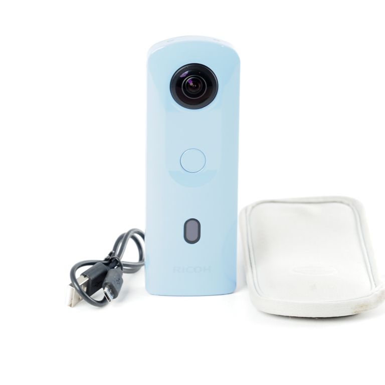 RICOH THETA SC2 BLUE ブルー 360度全天球カメラ 360°手振れ補正機能搭載 4K動画 進化したHDR合成機能 13968