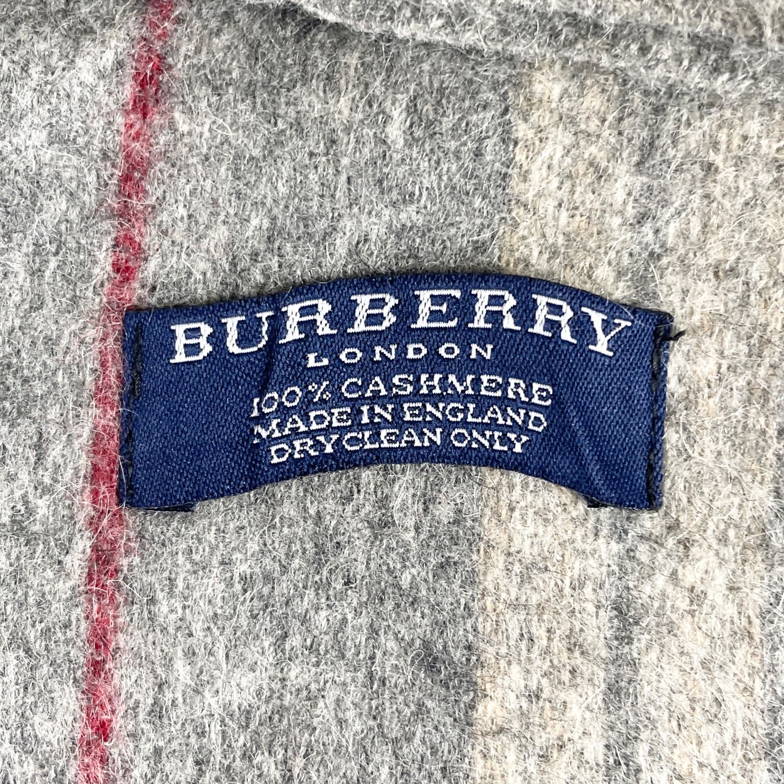 t1978 バーバリーロンドン マフラー ストライプ カシミア100