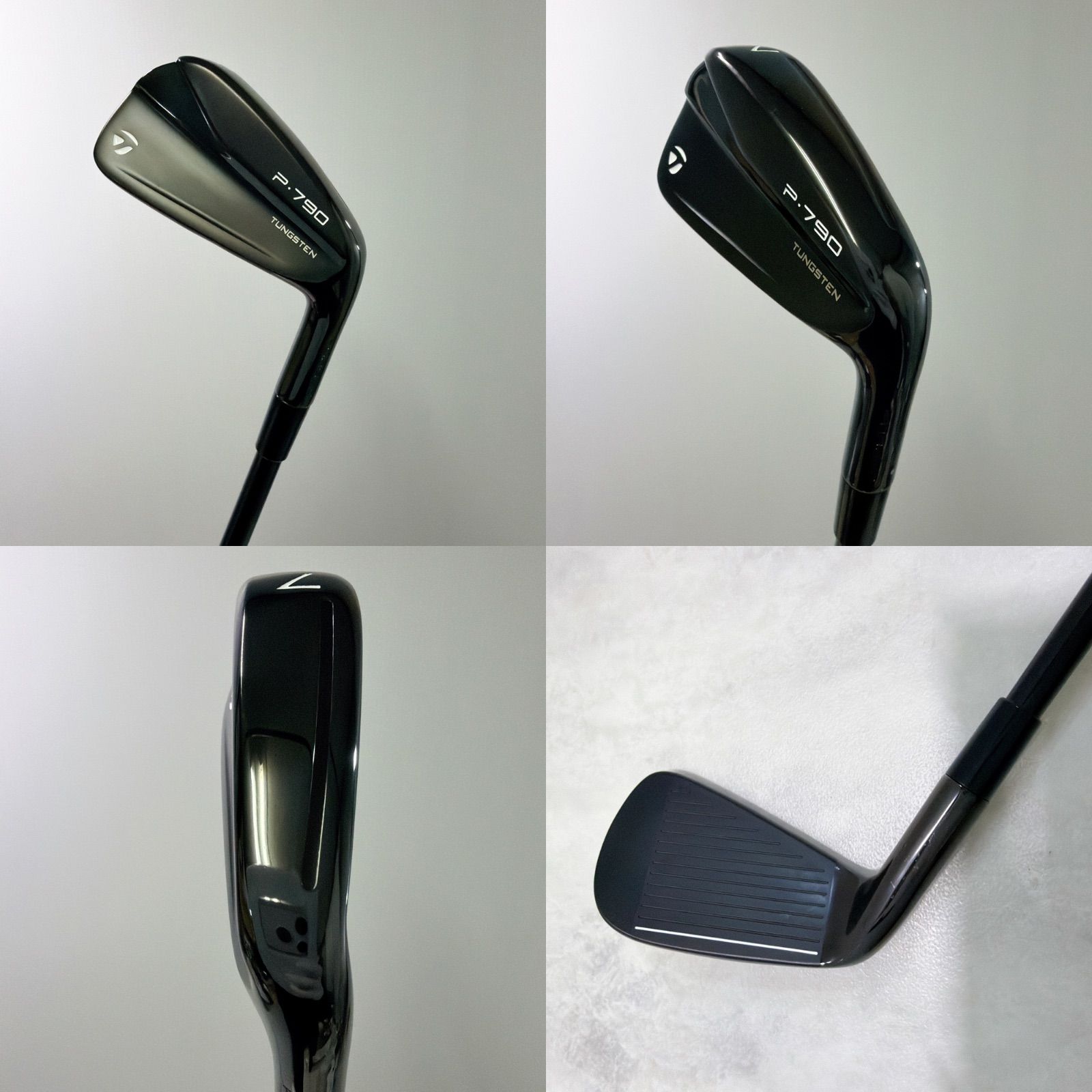 新品グリップ 極美品 テーラーメイド P790('21) BLACK アイアン 2021年
