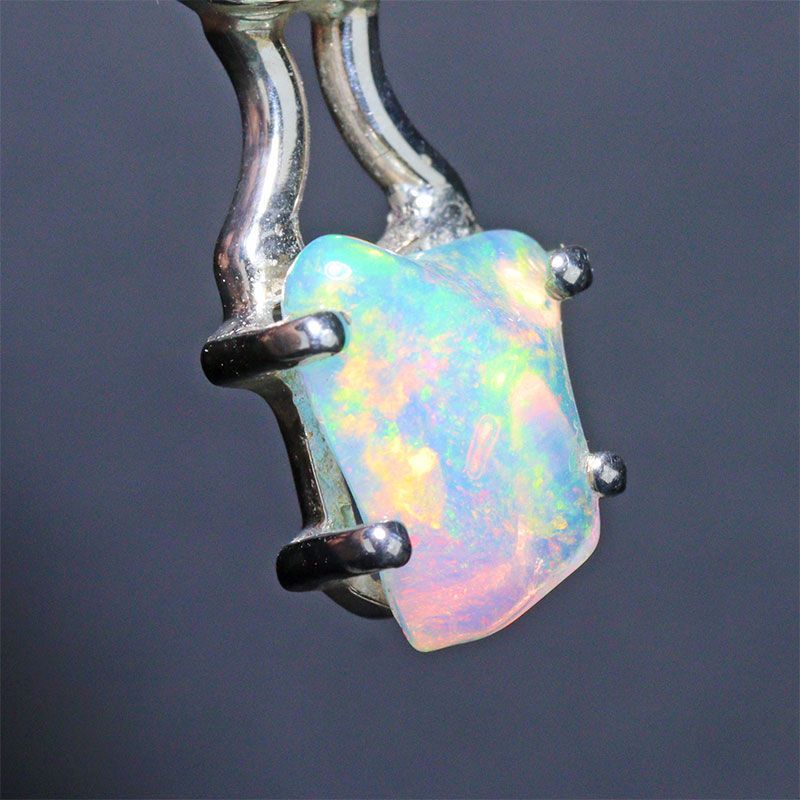 〔J 368-1〕エチオピアンオパール シトリン sv 925 宝石質原石ペンダントトップ opal citrine