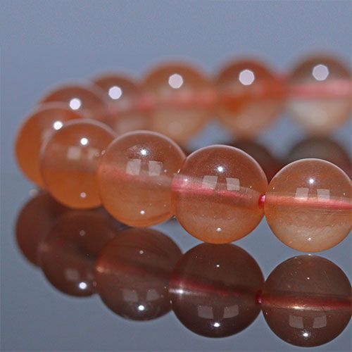 〔K 2032-1〕約9 mm ピンクサゲニティッククォーツ ブレスレット Pink Sagenitic quartz