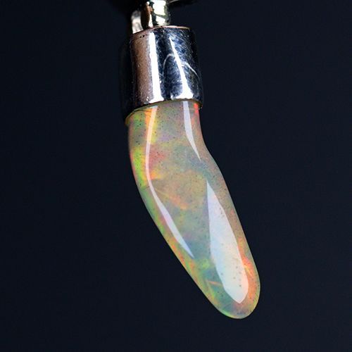 〔J 368-12〕エチオピアンオパール ピンクトルマリン sv 925 宝石質原石ペンダントトップ opal tourmaline