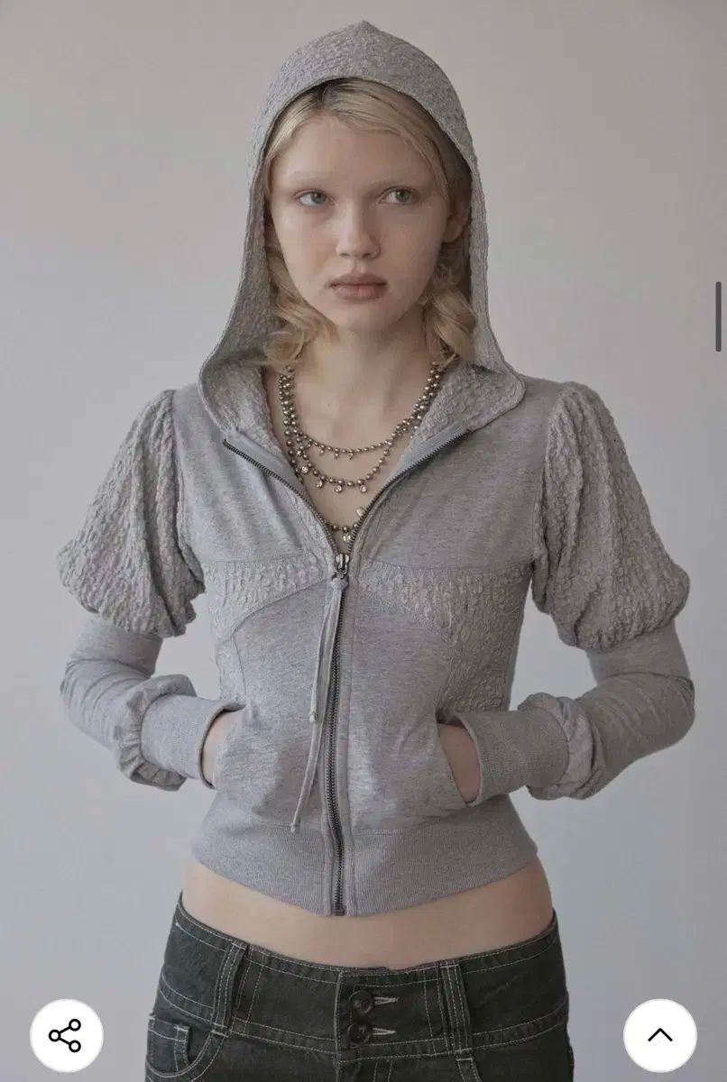 スカルプター SCULPTOR パフ フーディー フード ジップアップ Puff Hoodie